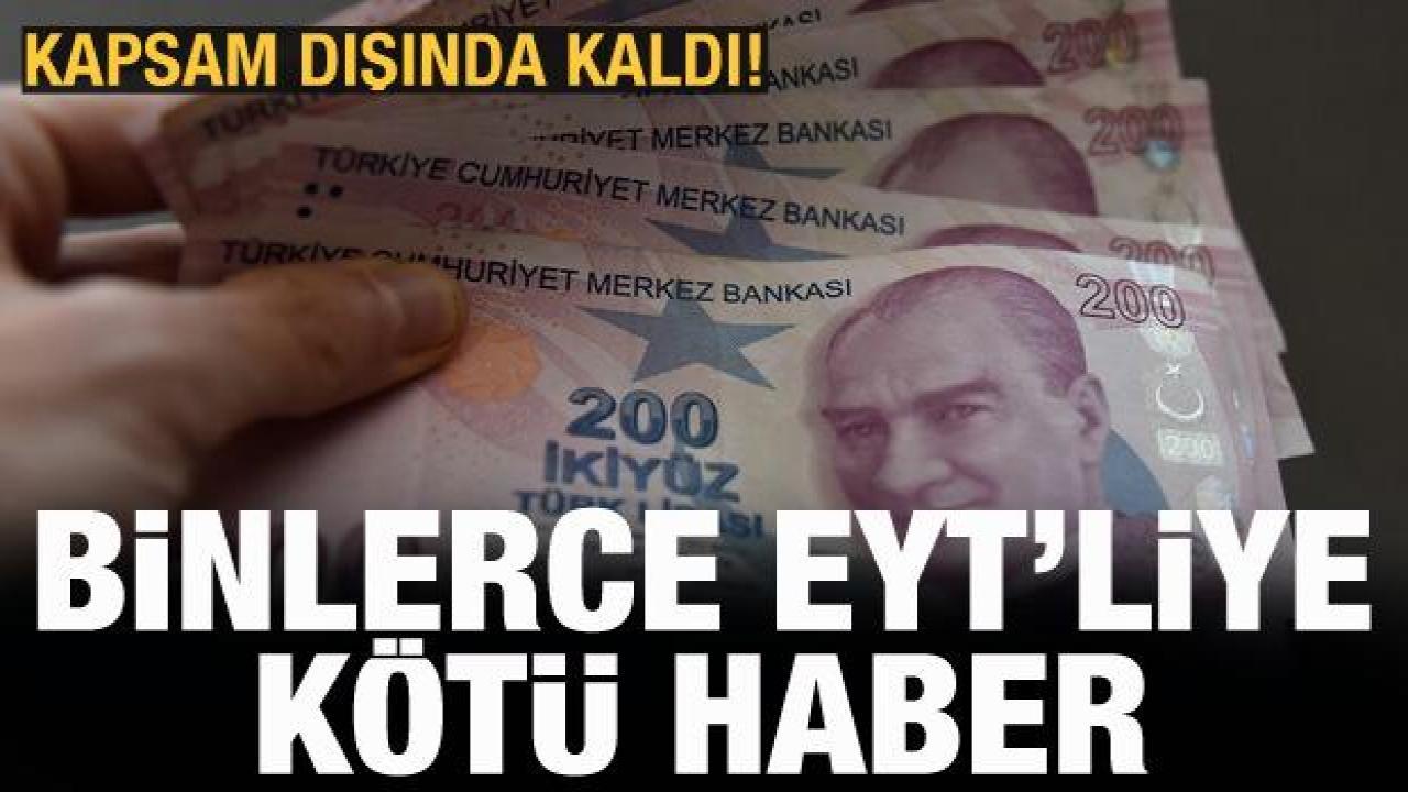 Prim borcu olan EYT'lilere kötü haber: Kapsam dışında kaldı
