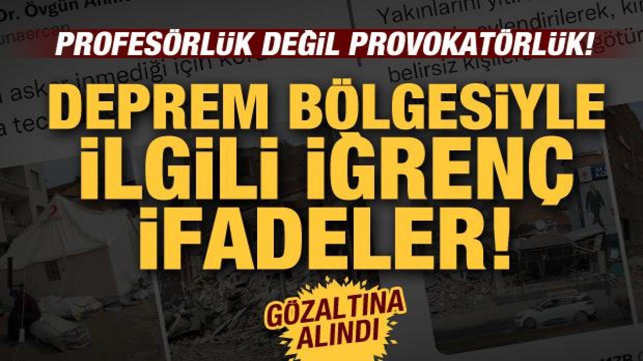 Profesörlük değil provokatörlük! ‘Deprem uzmanı’ Ahmet Ercan'dan depremden beter yalanlar