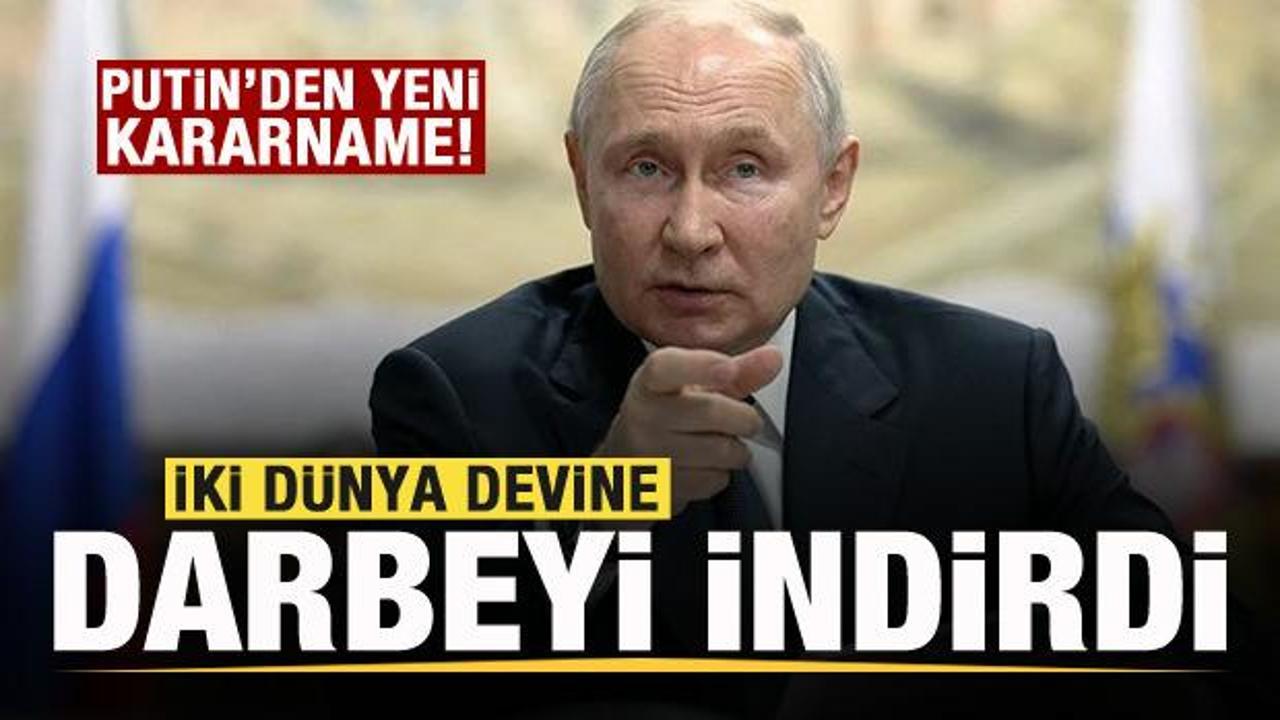 Putin'den kararname! 2 dünya devine darbeyi indirdi