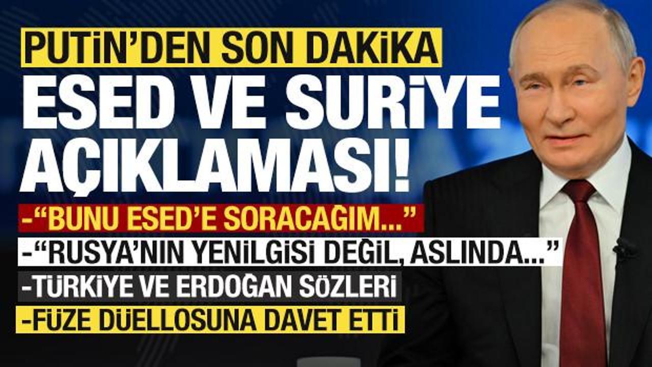 Putin'den son dakika Esed ve Suriye açıklaması: Rusya, yenilmedi, bunu Esed'e soracağım...