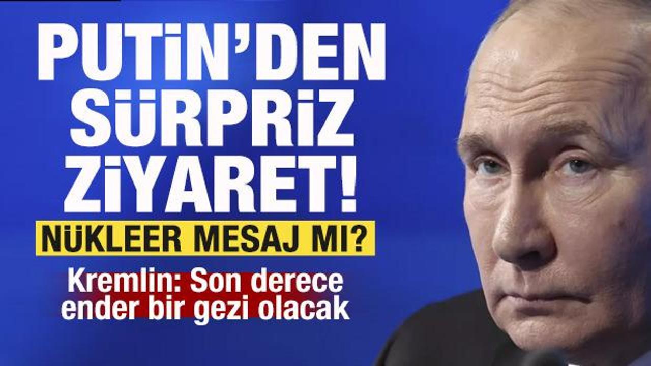 Putin'den sürpriz ziyaret! Nükleer mesaj mı? Kremlin: Son derece ender bir gezi...