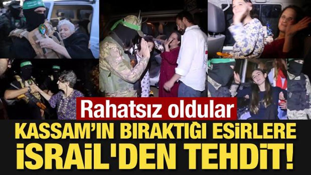 Rahatsız oldular! Kassam’ın bıraktığı esirlere İsrail'den tehdit!