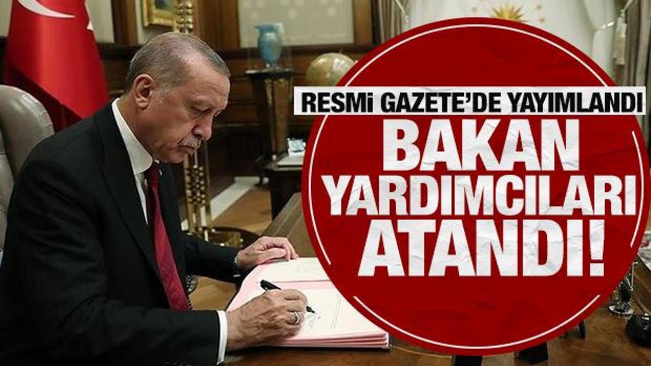 Resmi Gazete'de yayımlandı: Bakan yardımcıları belli oldu
