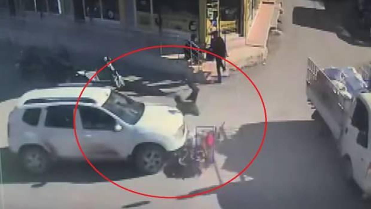 Reyhanlı'da otomobille çarpışan motosiklet sürücüsü havaya uçtu