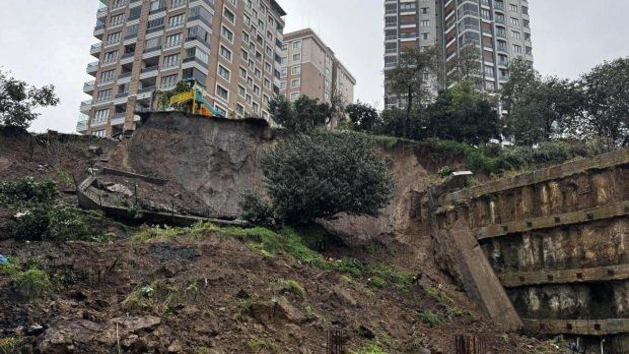 Rize'de toprak kayması!