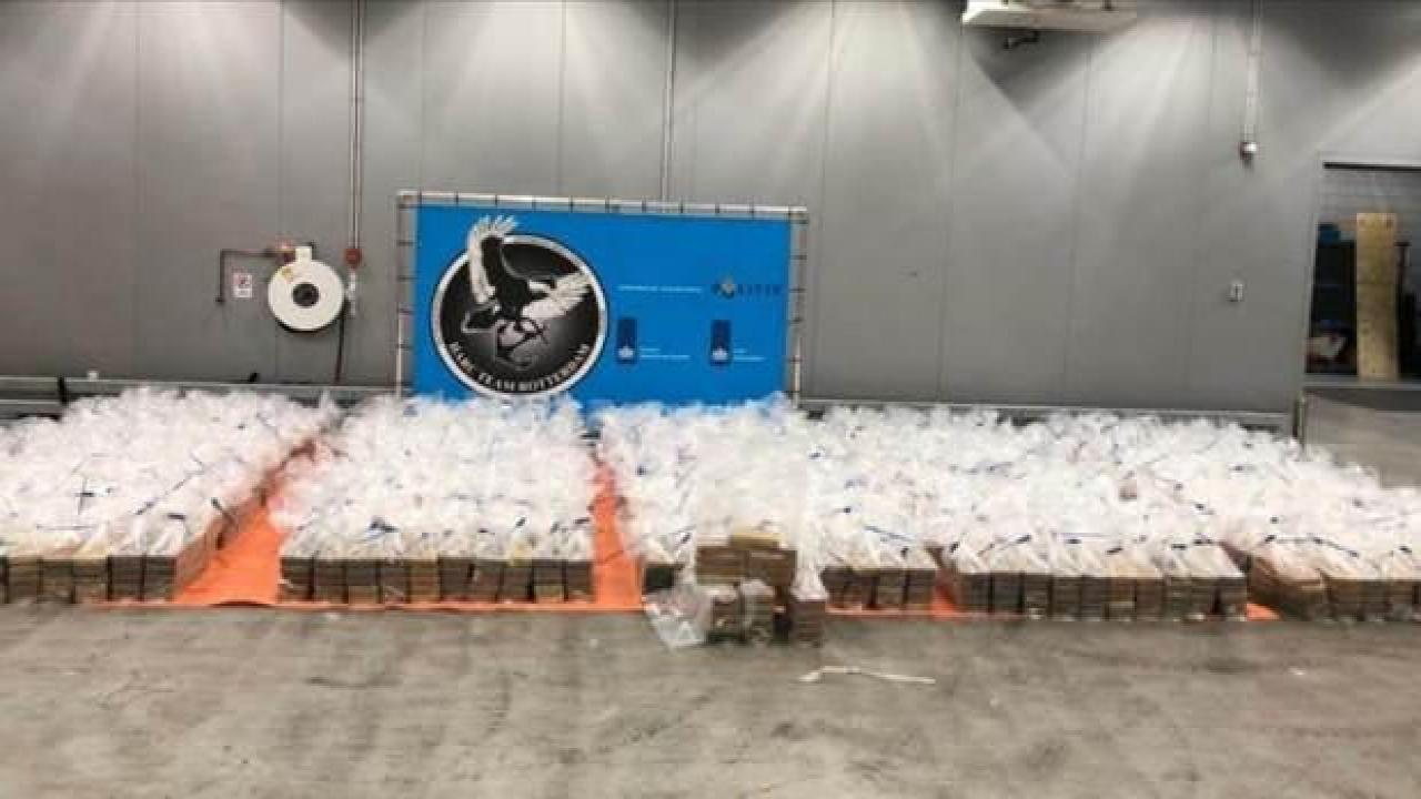 Roterdam Havalimanı'nda bir haftada 5 ton kokain ele geçirildi