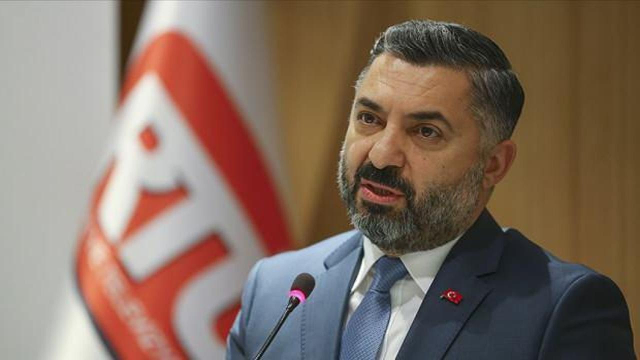 RTÜK Başkanı Şahin'den 
