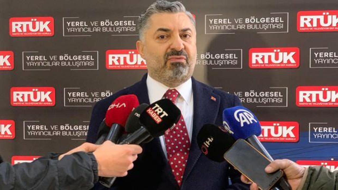 RTÜK Başkanı Şahin'den medyaya harekat uyarısı