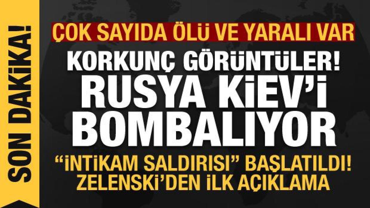 Rusya, Kiev dahil 4 şehri bombaladı: Peş peşe büyük patlamalar