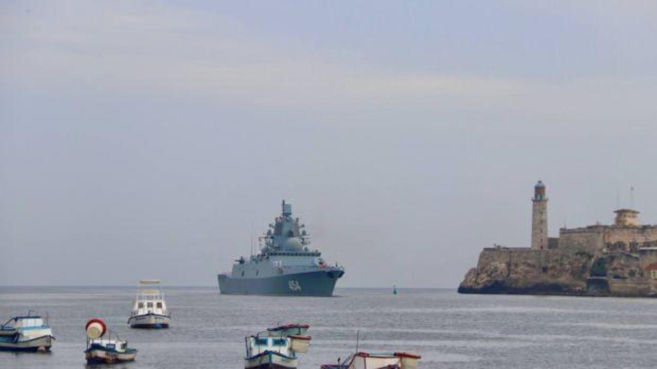 Rusya savaş gemileri, Küba’nın Havana Limanı’nda görüldü