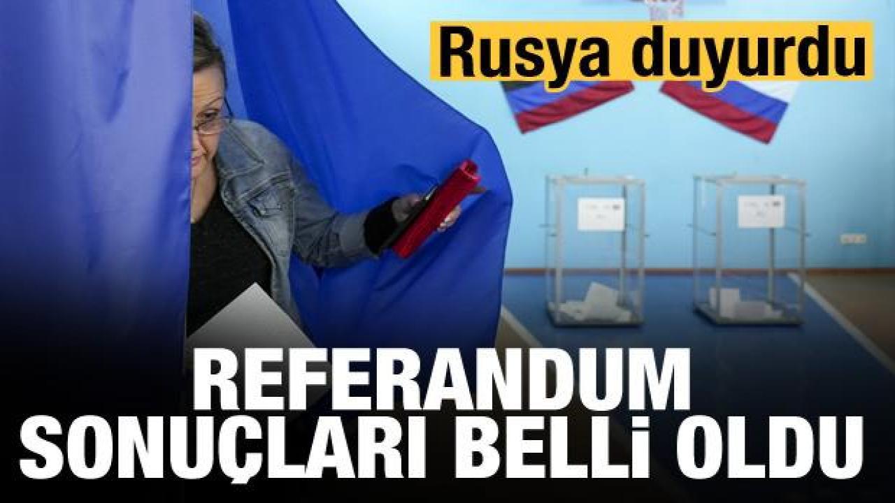 Rusya Seçim Komisyonu, Ukrayna'daki referandum sonuçlarından 