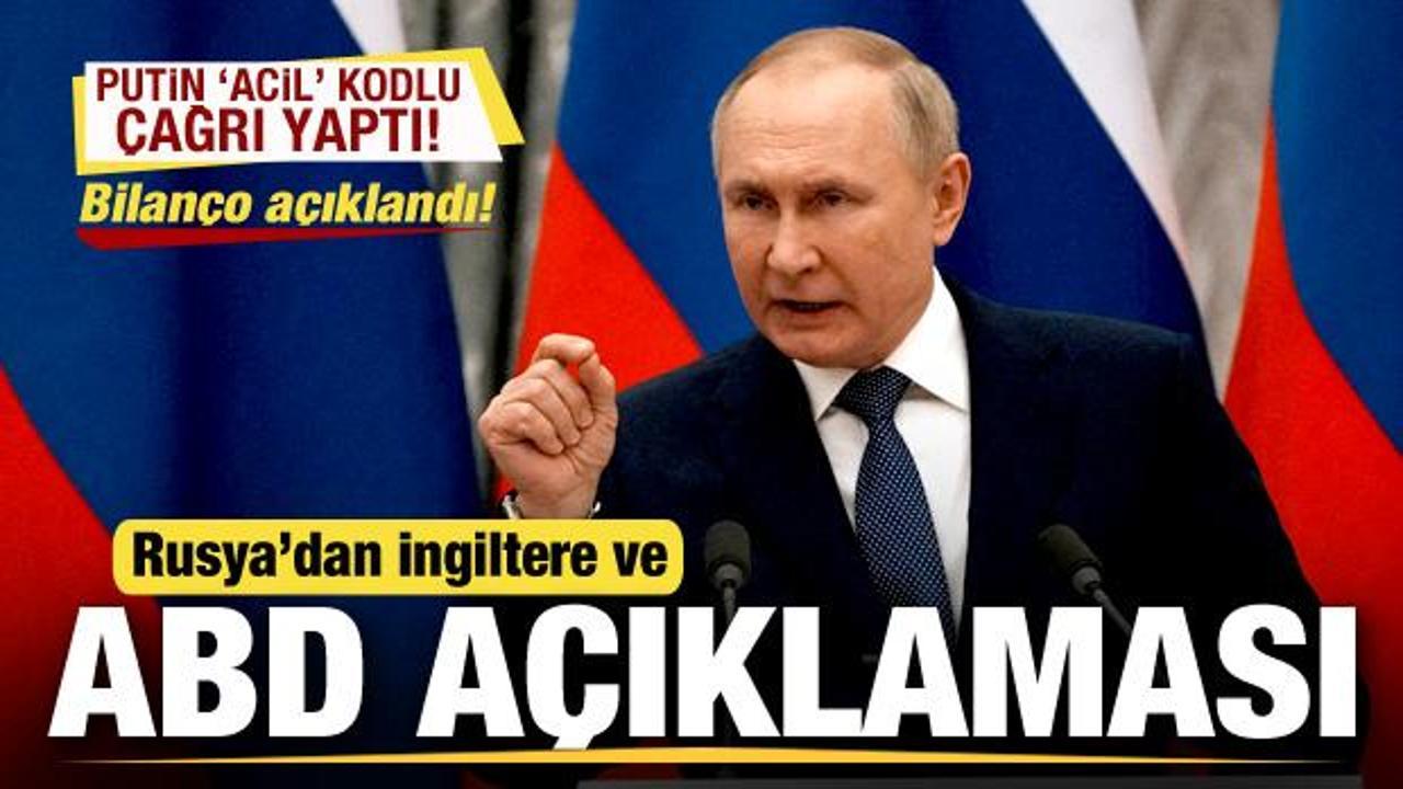 Rusya'dan son dakika ABD ve İngiltere'ye açıklaması! Putin 'acil' kodlu çağrı yaptı