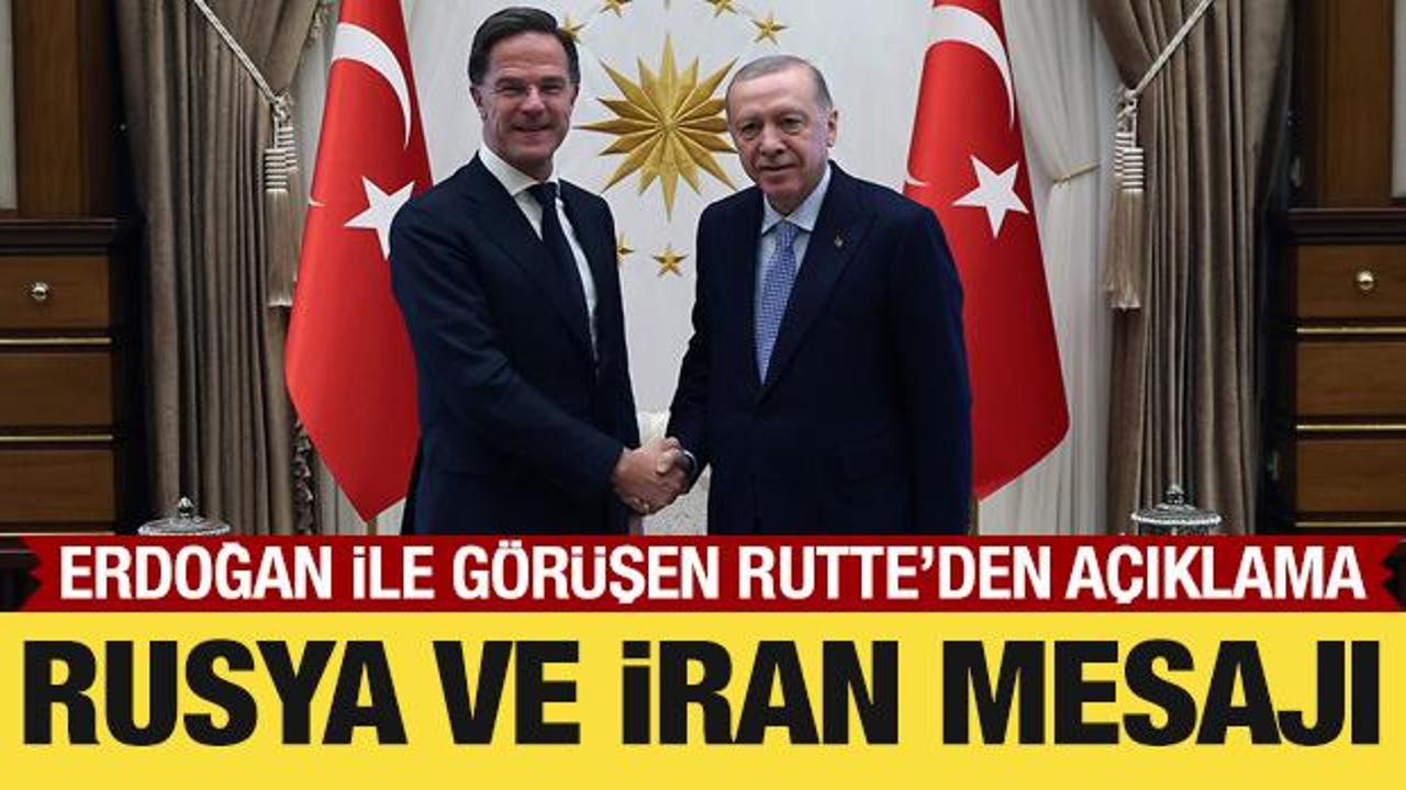 Rutte'den Cumhurbaşkanı Erdoğan ile görüşmesine ilişkin açıklama