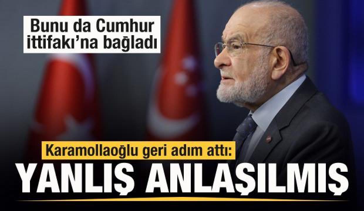Saadet Genel Başkanı Temel Karamollaoğlu geri adım attı! Yanlış anlaşıldım