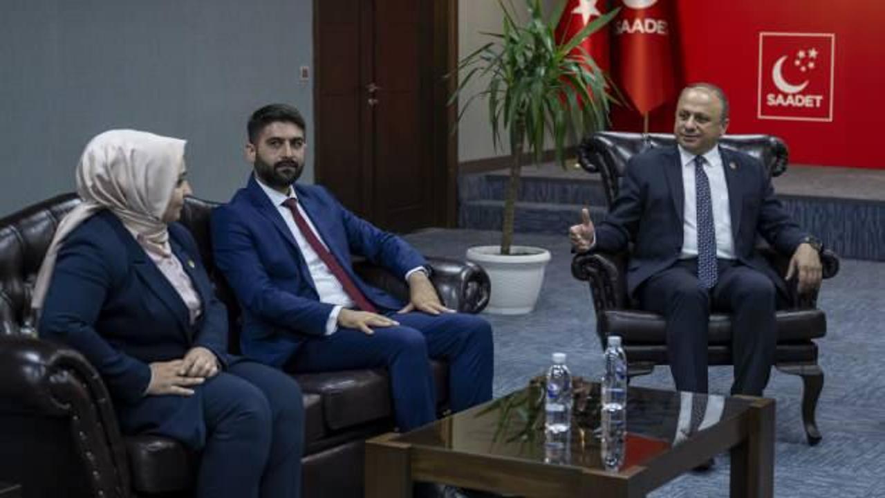 Saadet Partisi'nde siyasi partiler arası bayramlaşma devam etti