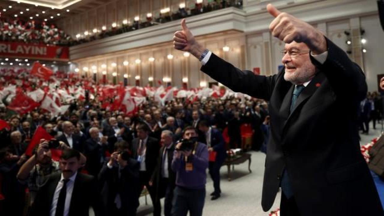 Saadet Partisi'nin Genel Başkanı yeniden Temel Karamollaoğlu oldu