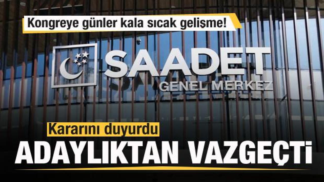 Saadet'te sıcak gelişme! Mete Gündoğan kararından vazgeçti