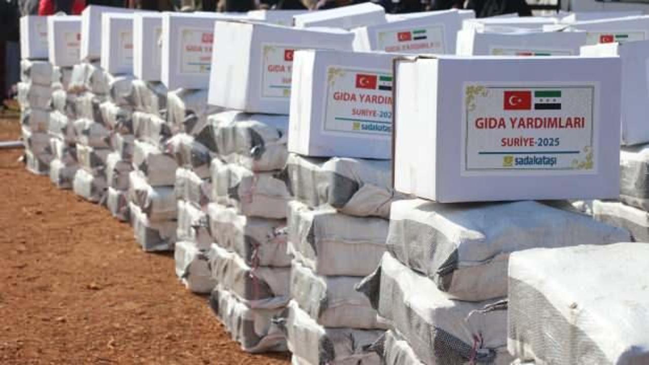 Sadakataşı İdlib’de mülteci ailelere yardım ulaştırdı