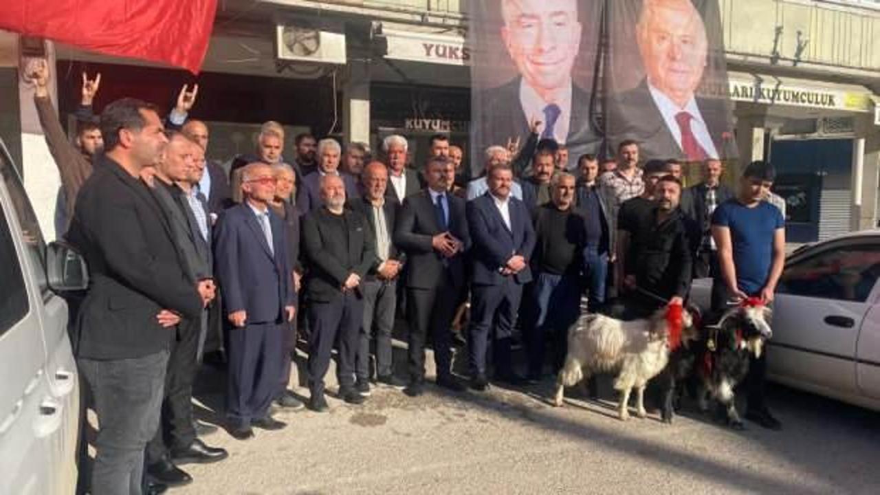 Sağlığına kavuşan Devlet Bahçeli için adak koç kestiler