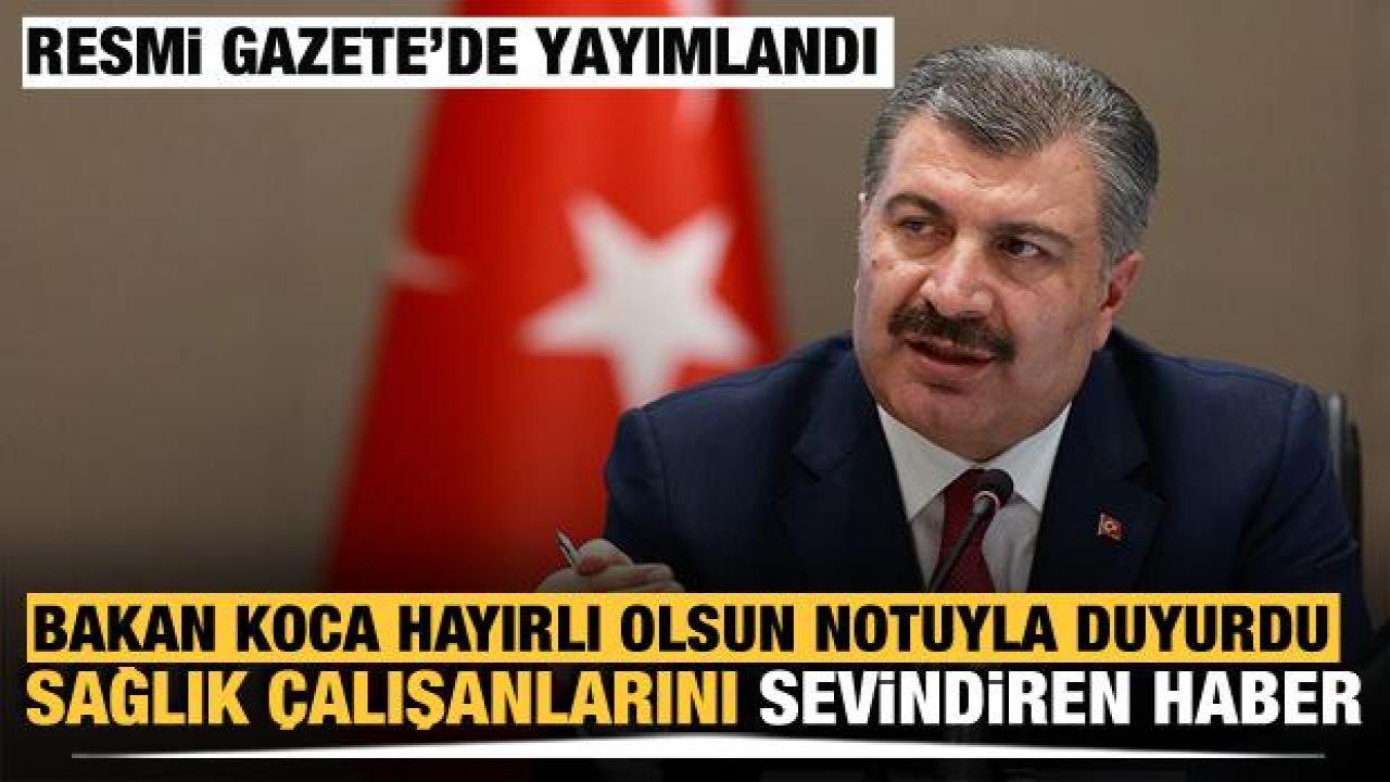 Sağlık personeline ek ödeme yönetmeliği Resmi Gazete’de