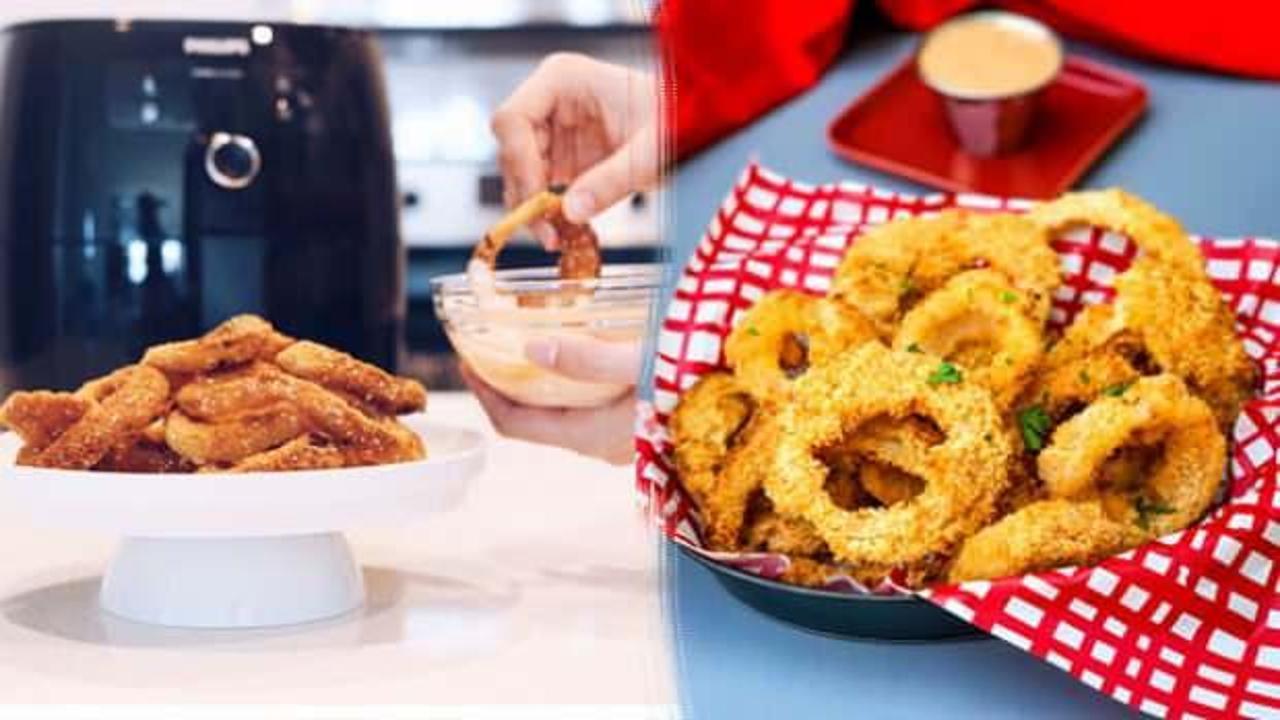 Sağlıklı lezzet kaçamağı: Airfryer'da buttermilk soslu soğan halkası tarifi, nasıl yapılır?