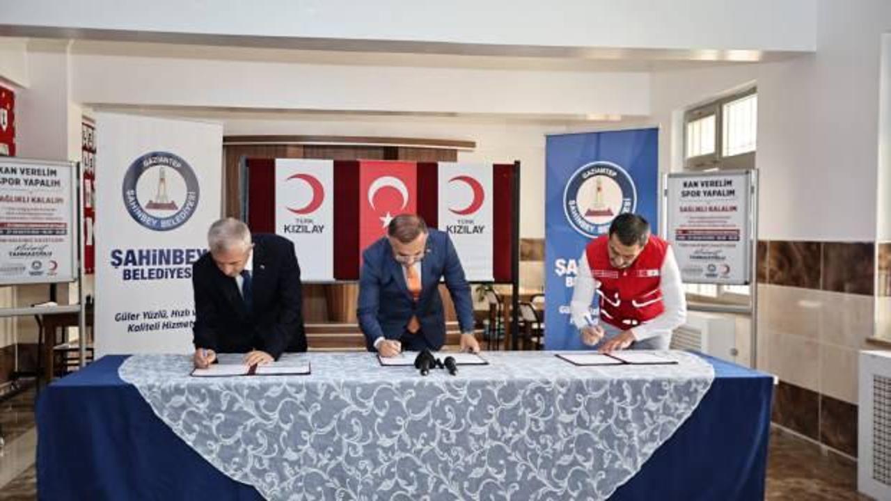 Şahinbey Belediyesi kan bağışı protokolü imzaladı