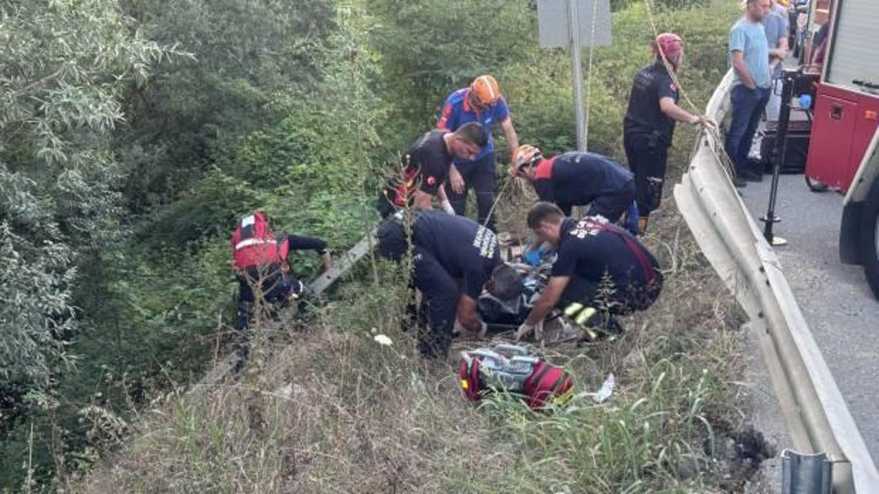 Sakarya'da şarampole yuvarlanan kişi öldü