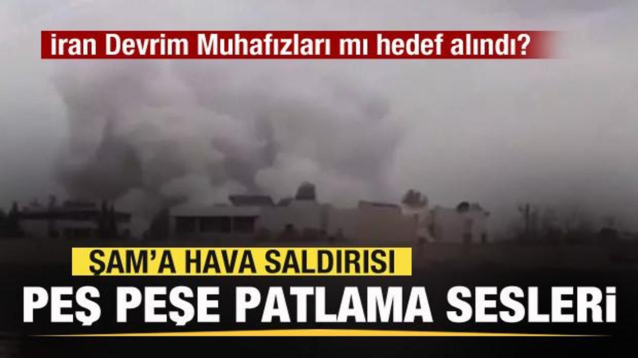 Şam'a hava saldırısı! Peş peşe patlama sesleri! İran'dan açıklama!