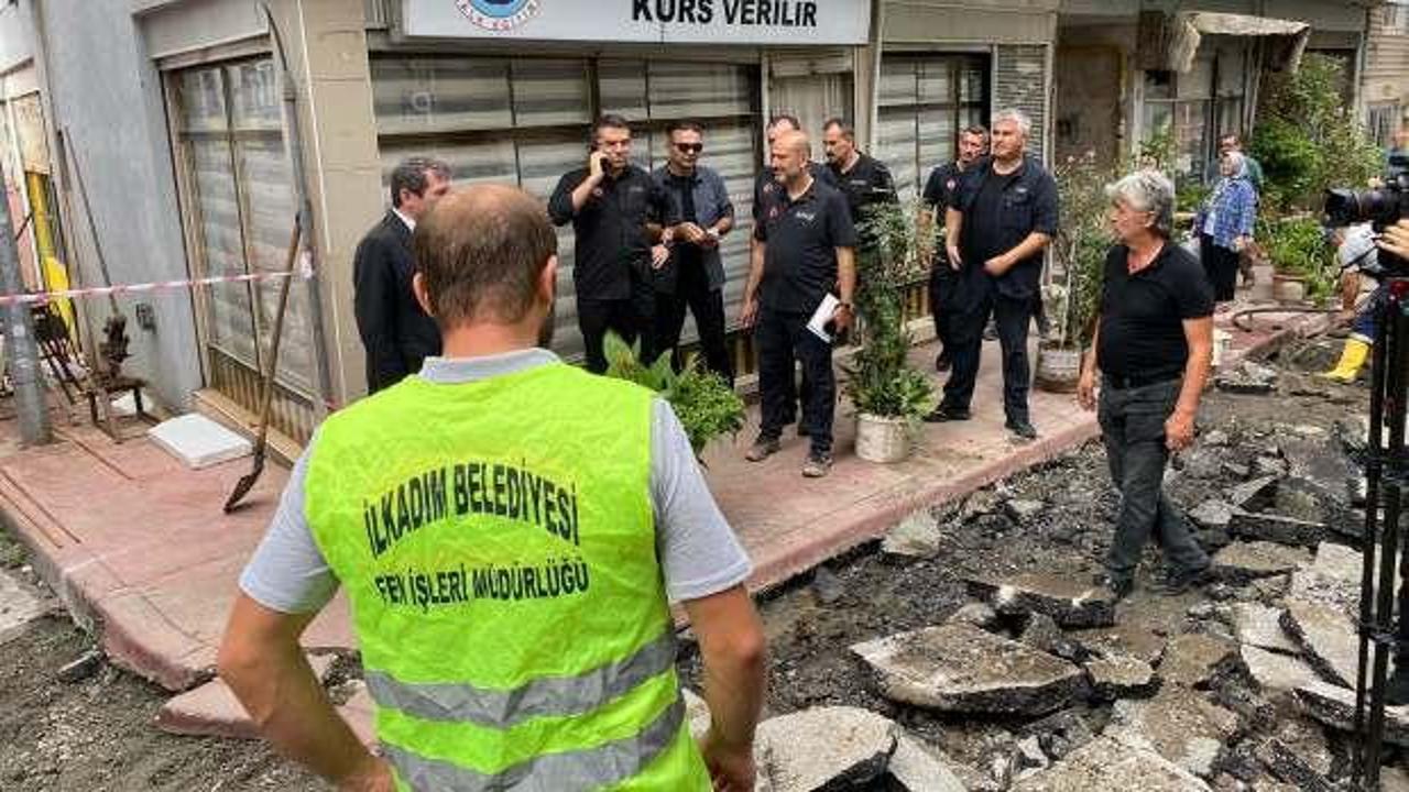 Samsun'a 36 saatte 170 kilogram yağış düştü