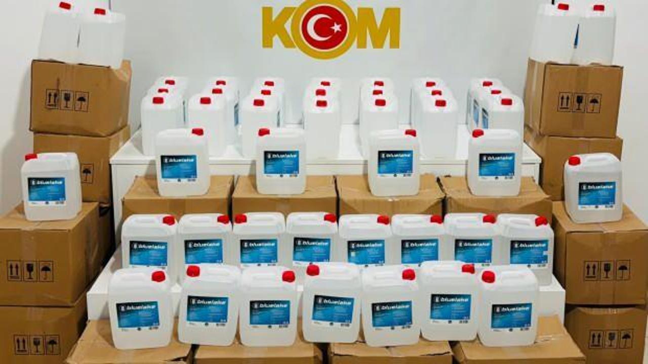 Samsun'da 640 litre etil alkol ele geçirildi