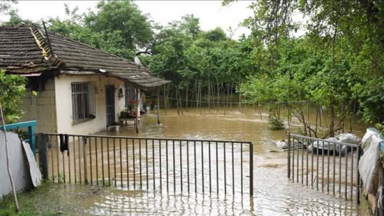 Samsun'da Terme Çayı taştı, evleri su bastı