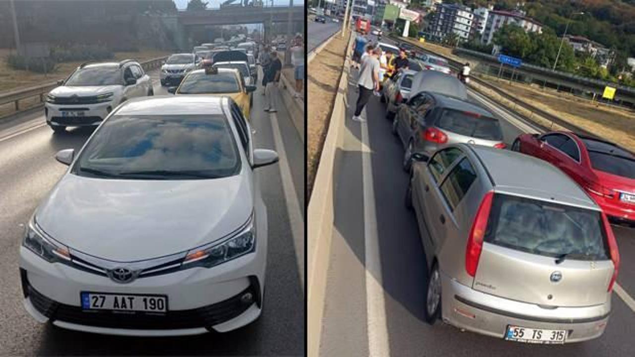 Samsun'da zincirleme trafik kazası!