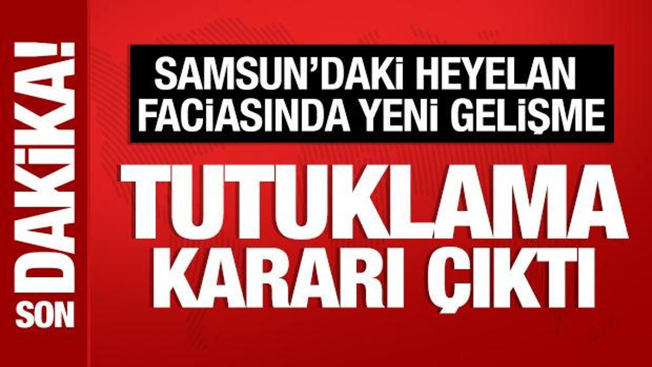 Samsun'daki heyelan soruşturmasında tutuklama kararı