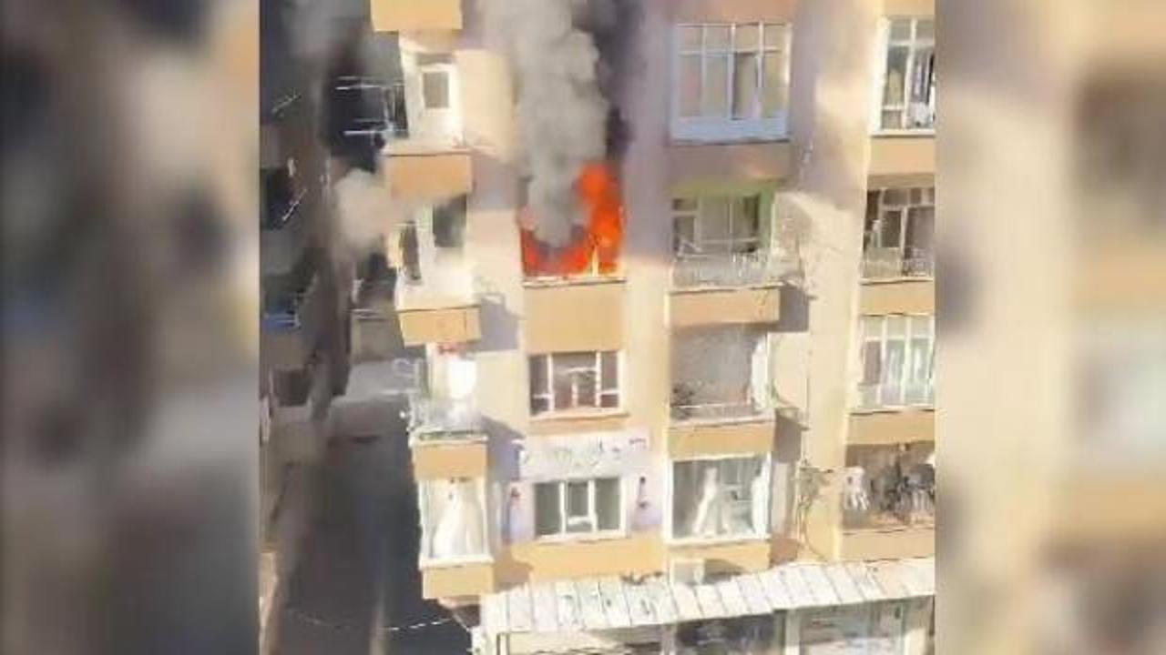 Şanlıurfa'da 6 katlı binada yangın