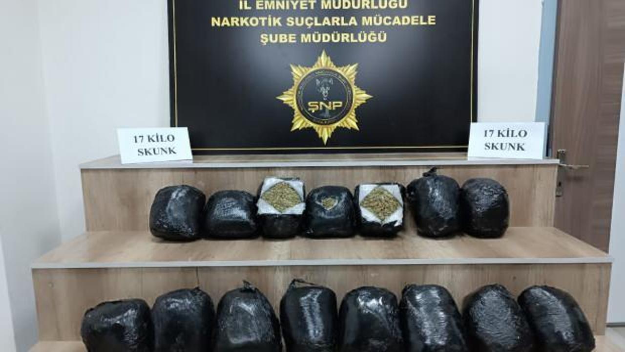 Şanlıurfa’da ele geçirildi: Tam 17 kilo!