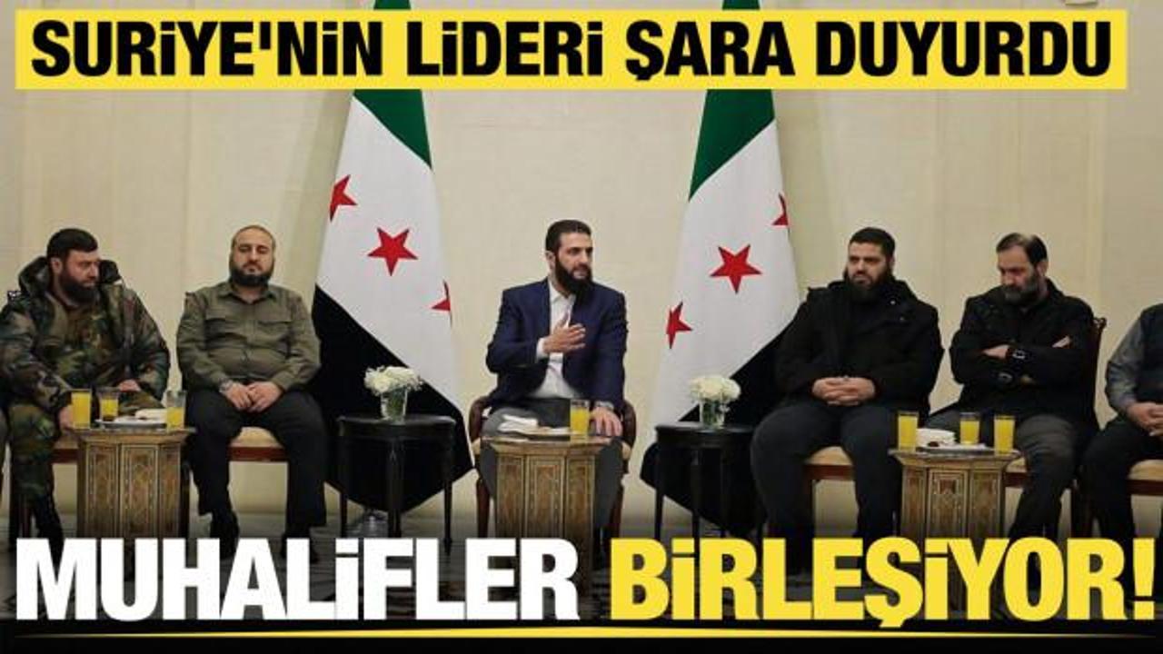 Şara'dan son dakika açıklama: 
