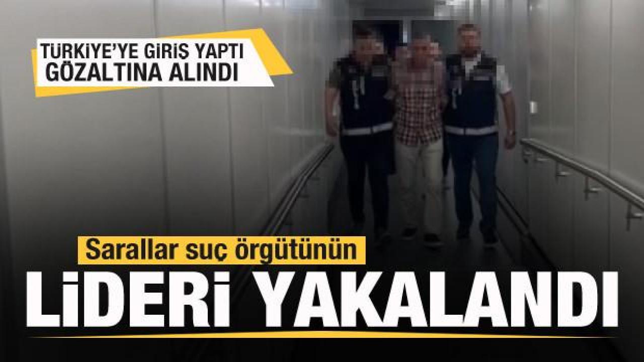 Sarallar suç örgütünün lideri yakalandı