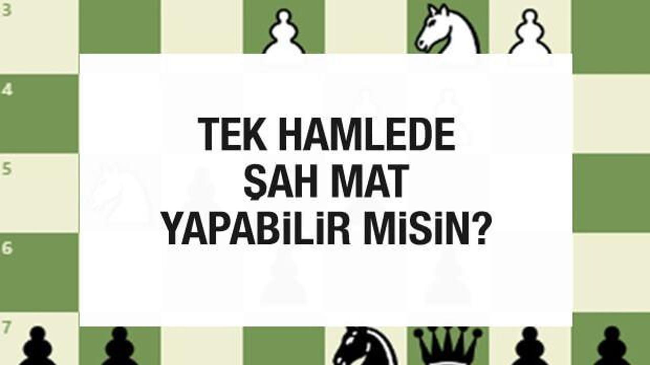 Satranç bulmacası #7: Tek hamlede beyaz şahı devre dışı bırakabilir misin?