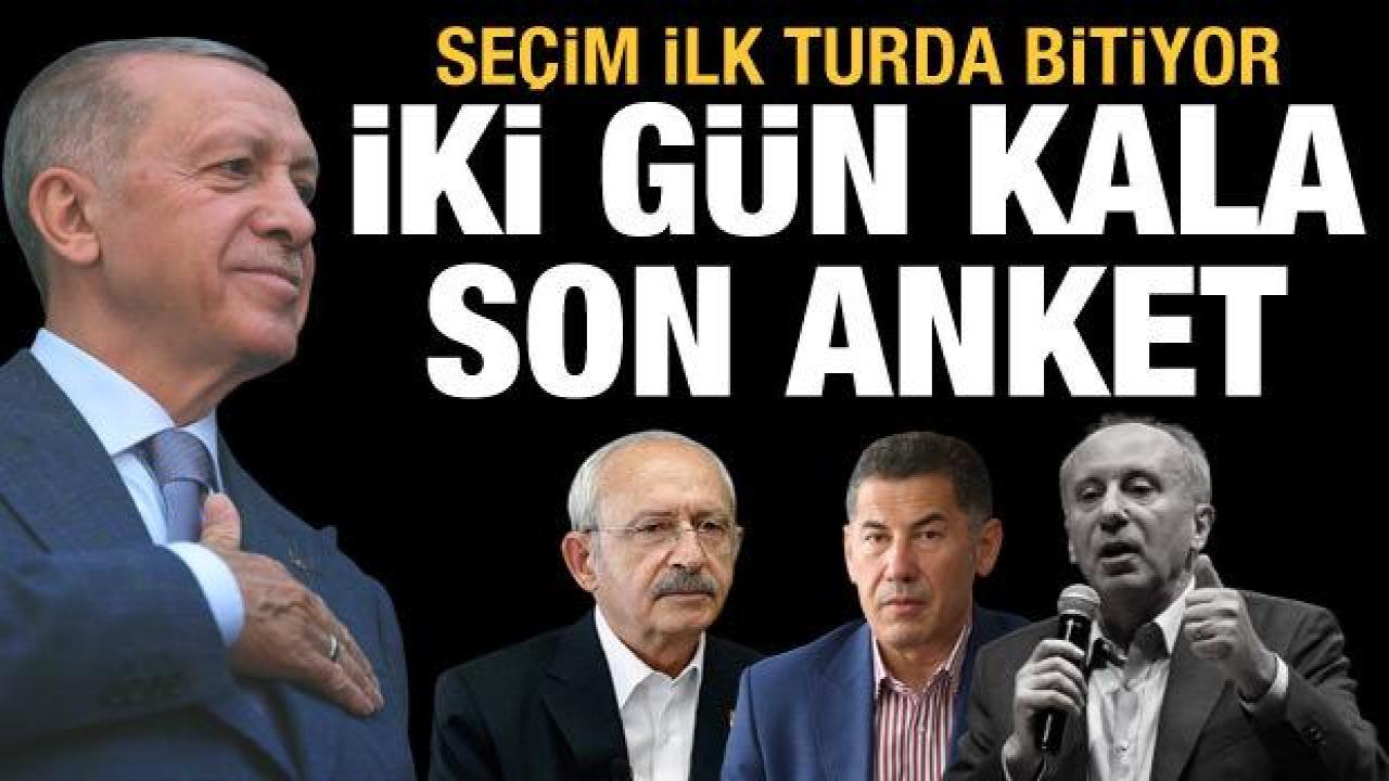 Seçime iki gün kala son anket: İlk turda bitiyor