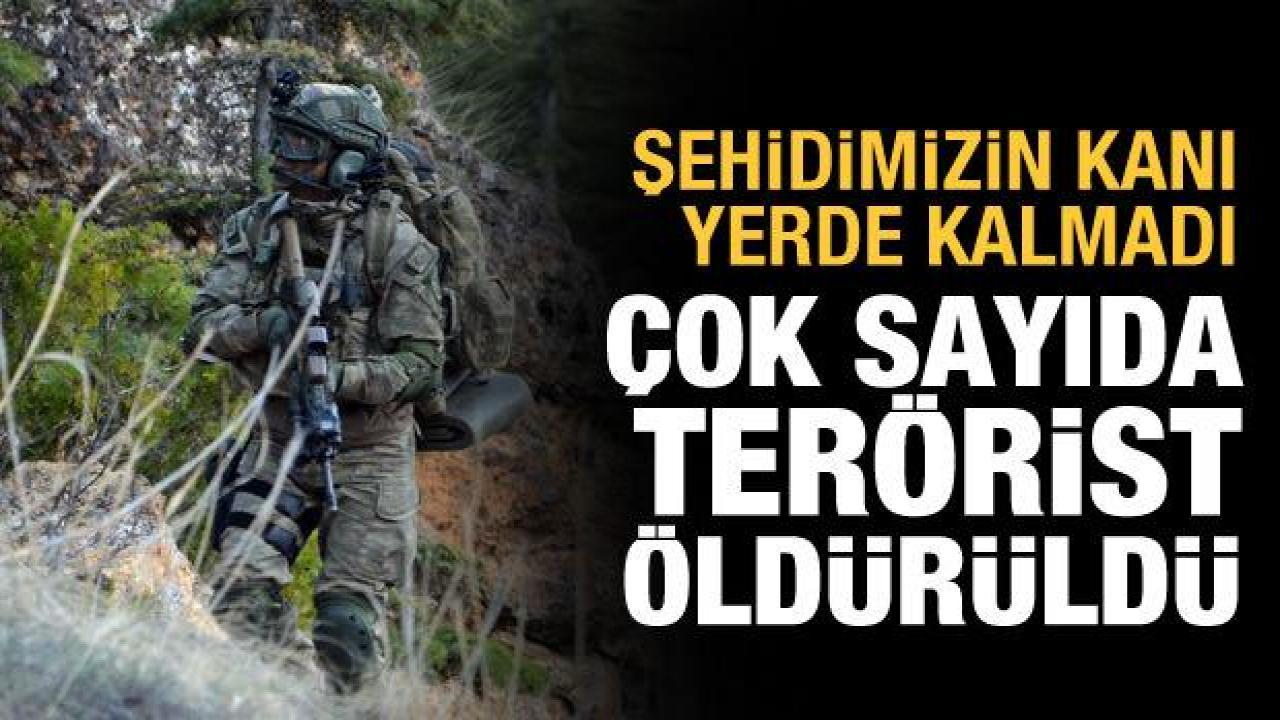 Şehidimizin kanı yerde kalmadı: 7 terörist etkisiz hale getirildi