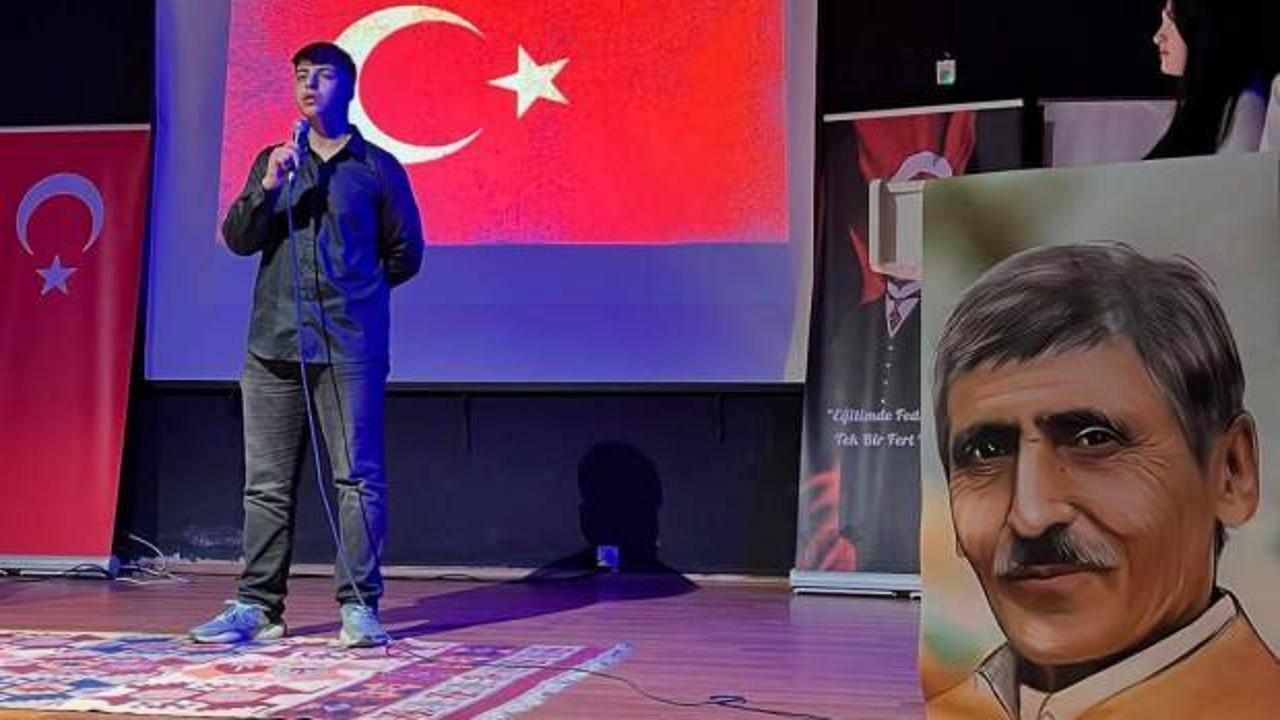 Şehit Gökhan Topçu Anadolu Lisesi'nde Abdürrahim Karakoç şiirleri yankılandı