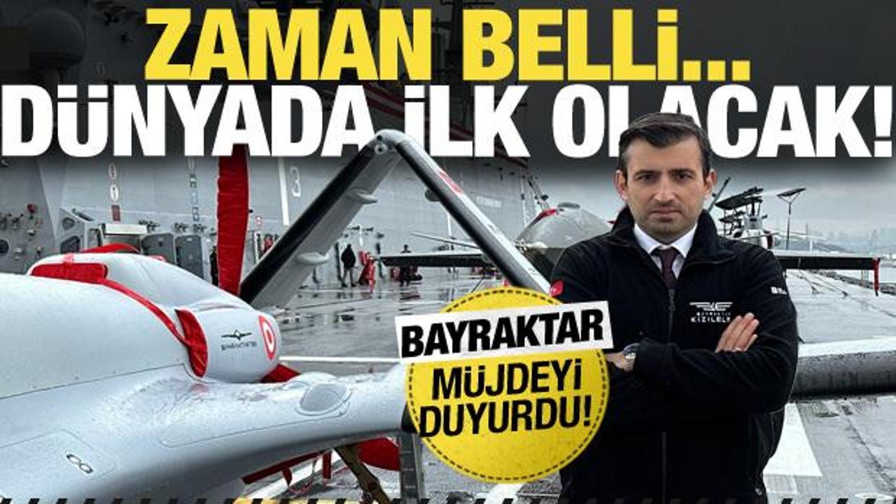 Selçuk Bayraktar müjdeyi verdi: Zaman belli... Dünya'da ilk olacak!