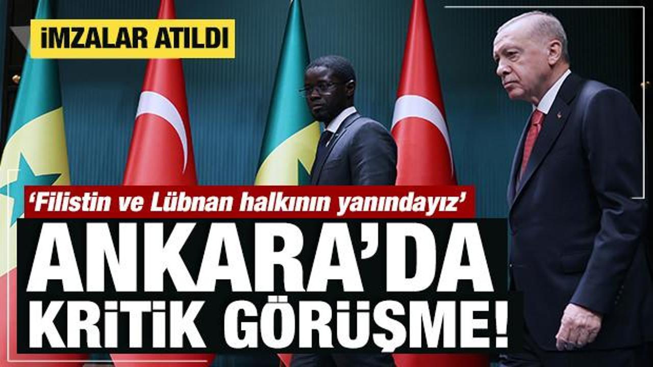 Senegal Cumhurbaşkanı Ankara'da: Erdoğan'dan önemli açıklamalar