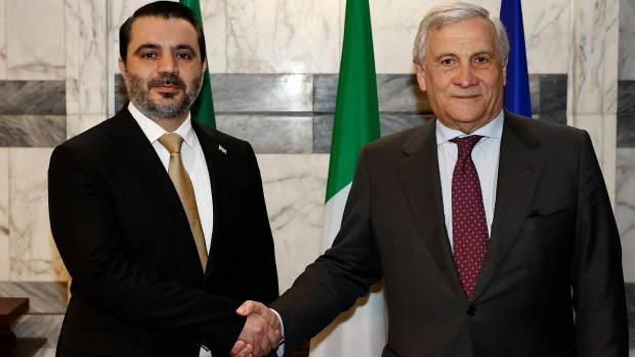 Şeybani İtalyan mevkidaşı ile görüştü... Roma'dan Suriye'ye 50 milyon avroluk destek!