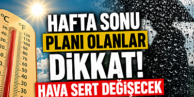 Sıcaklıklar Sert Düşecek, Sağanak Geliyor