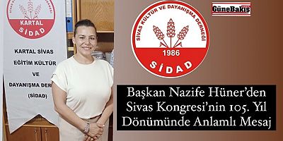 SİDAD Kartal Sivas Kongresi’nin 105. Yıl Dönümüne Özel Mesaj