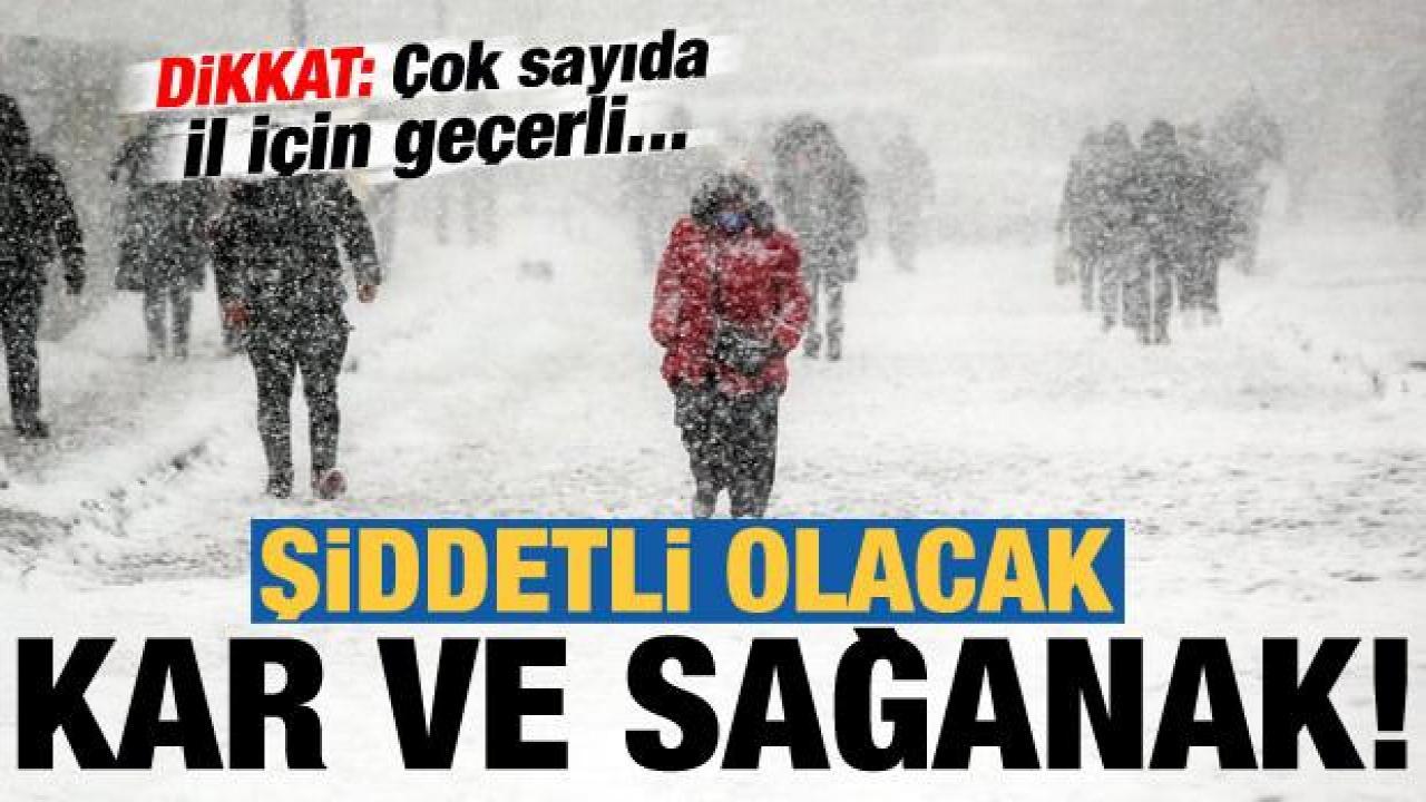 Şiddetli olacak: Kar ve sağanak geliyor! Dikkat, çok sayıda ile için geçerli...
