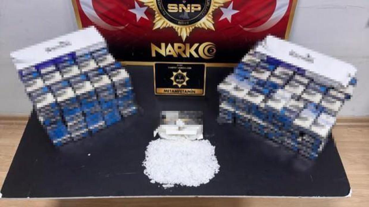 Siirt'te 266 gram metamfetamin uyuşturucu ele geçirildi, 1 şüpheli tutuklandı