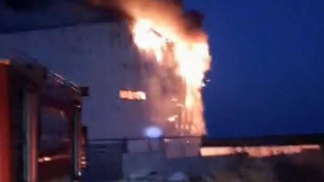 Silivri'de fabrika yangını