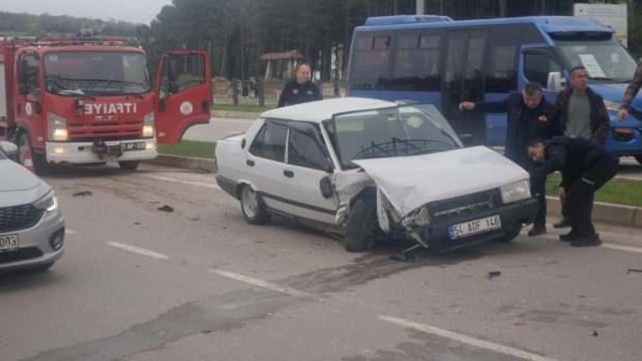 Sinop'ta trafik kazası: 2 yaralı